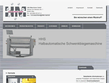 Tablet Screenshot of hm-maschinen-gmbh.de